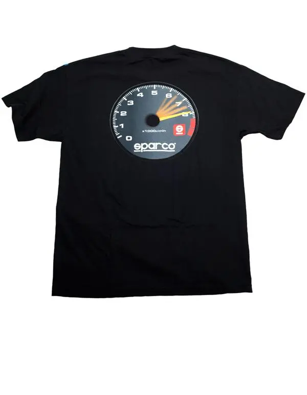 Sparco T-Shirt Tach Blk Xlrg 1