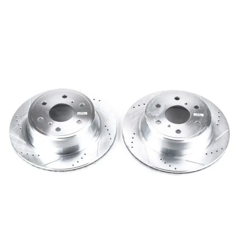 Power Stop 07-18 Chevrolet Silverado 1500 Rear Evolution Drilled & Slotted Rotors - Pair 1