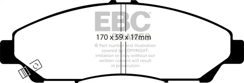 Ebc 07-13 Acura Mdx 3.7 Ultimax2 Front Brake Pads 1
