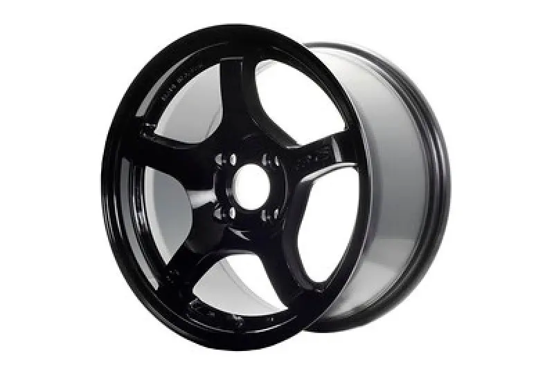 Gram Lights 57Cr 18X9.5 +22 5X114.3 Gloss Black Wheel 1