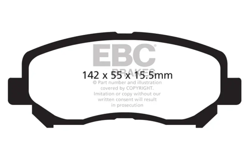 Ebc 12+ Mazda Cx-5 2 Redstuff Front Brake Pads 1