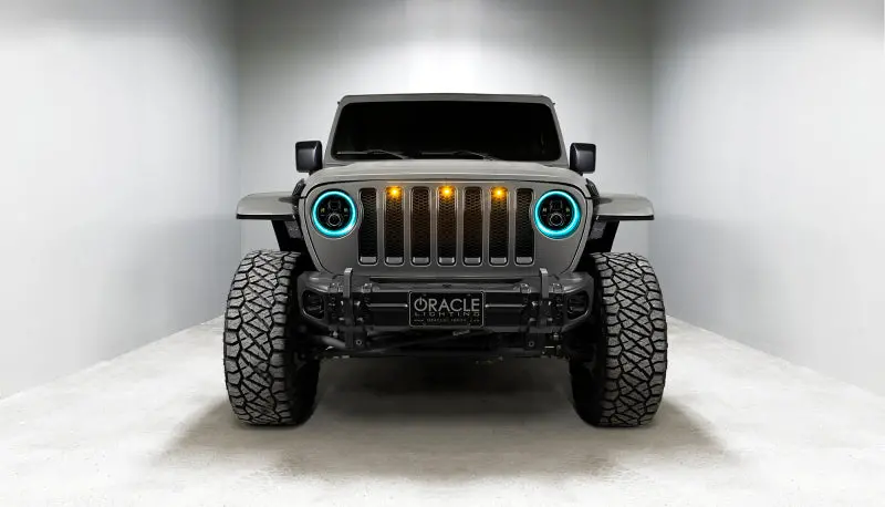 Oracle Jeep Wrangler Jl/Gladiator Jt 7In. High Powered Led Headlights (Pair) - Dynamic 2