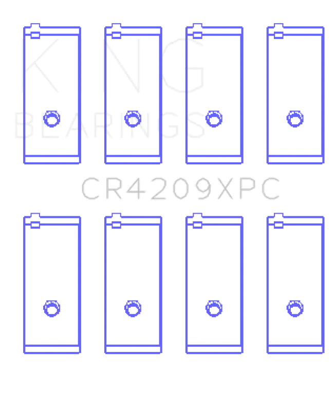 King Engine Bearings Toyota 3Sgte 16V 2.0L Pmaxkote Performance Rod Bearing Set - Size Std 1