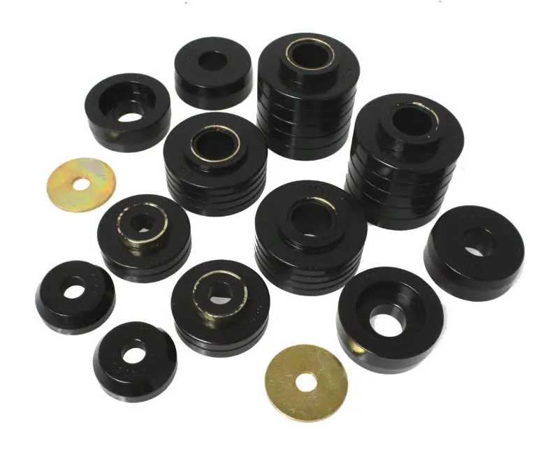 Energy Suspension 80-98 Ford F250/F350 / 80-92 Ford F100/F150 / 85-98 Ford F450 Black Body Mount Set 1