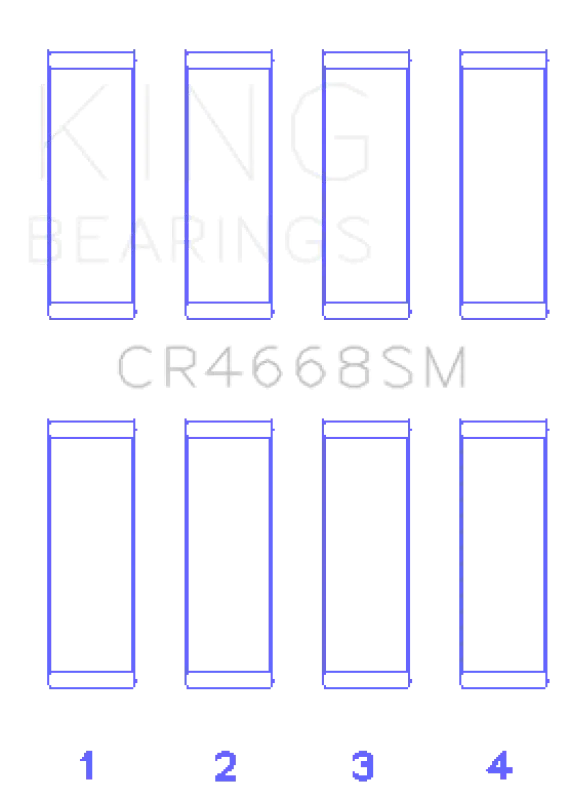 King Chrysler/Mitsubishi/Hyundai/Kia World Engine Connecting Rod Bearing Set - Size Std 1