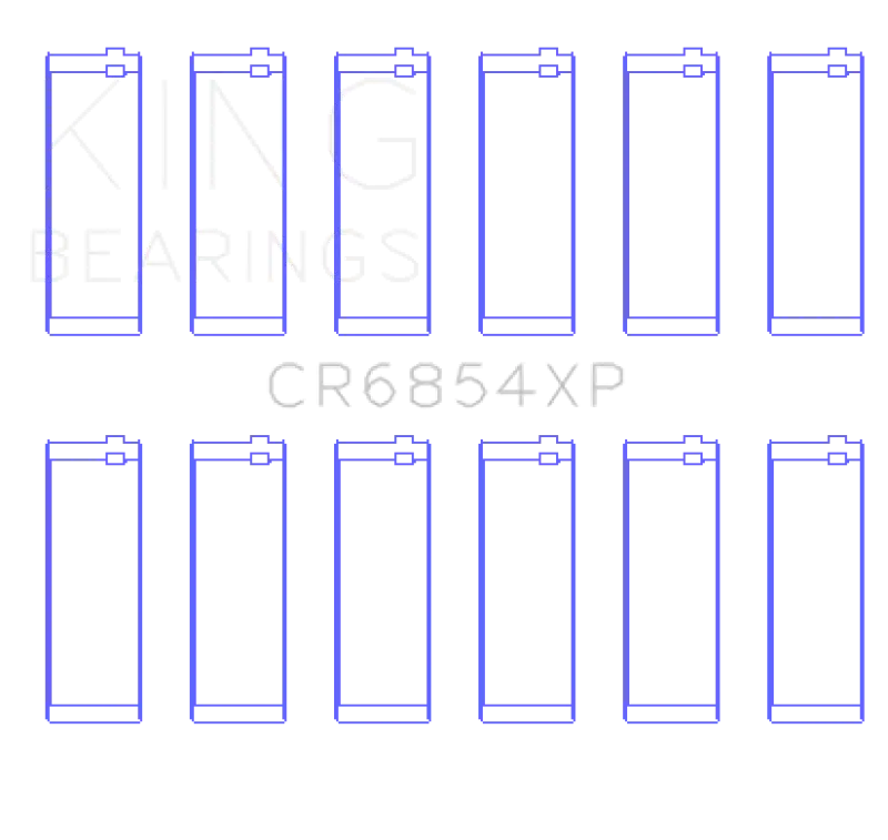 King Engine Bearings Bmw 95 M3 S50830 (Size Std) Performance Rod Bearing Set 1