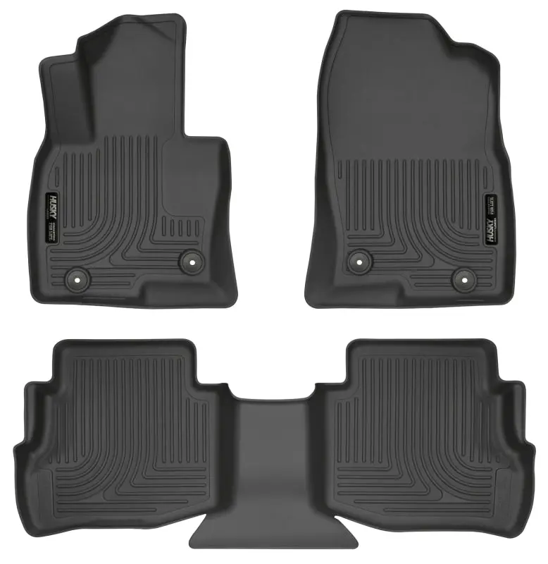 Husky Liners 2017 Mazda Cx-9 Weatherbeater Floor Liner (Front And Second Rows) - Black 1
