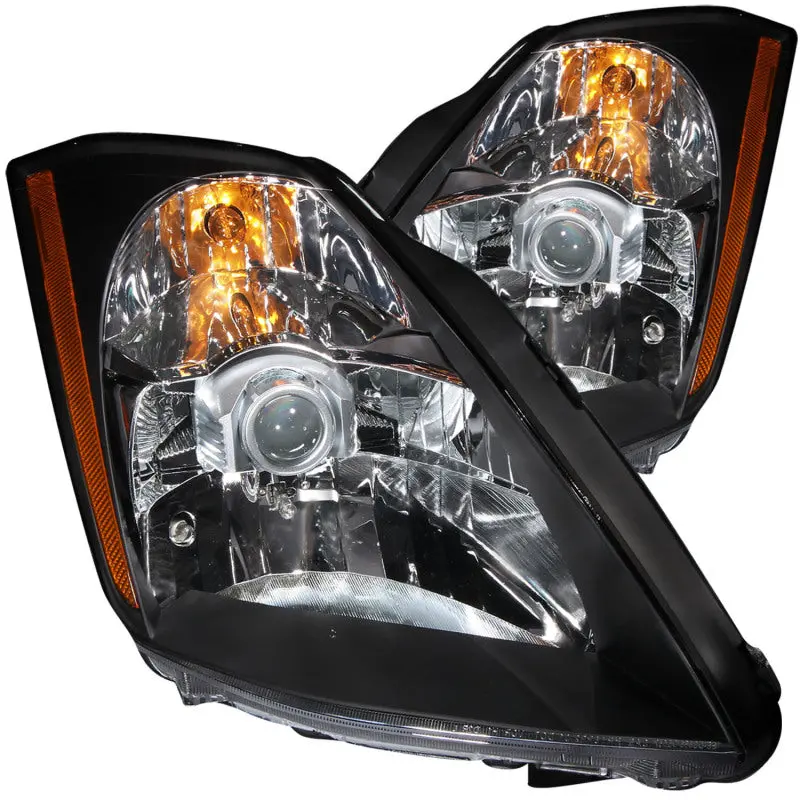 Anzo 2003-2005 Nissan 350Z Projector Headlights Black 1