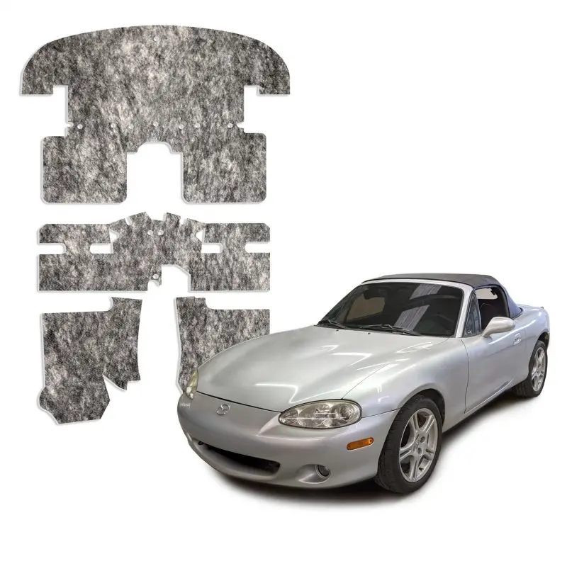 Dei 90-05 Mazda Miata Na & Nb Under Carpet Interior Insulation Kit - 1/2In Thick 1