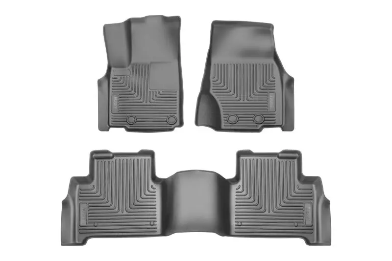 Husky Liners 2022 Jeep Grand Cherokee (New Style) Weatherbeater Black Front & 2Nd Seat Floor Liner 1