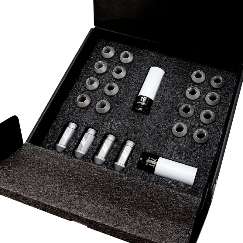 Mishimoto Steel Locking Lug Nuts M14x1.5 20Pc Set Black 2