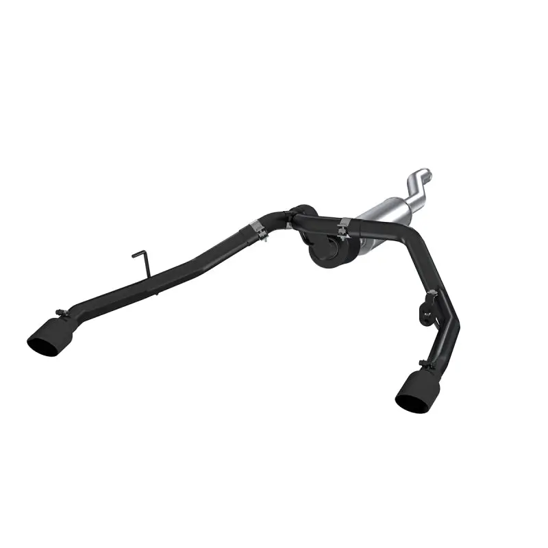 Mbrp 2020 Jeep Gladiator 3.6L 2.5In Dual Rear Exit Cat Back Exhaust Black Coated 1