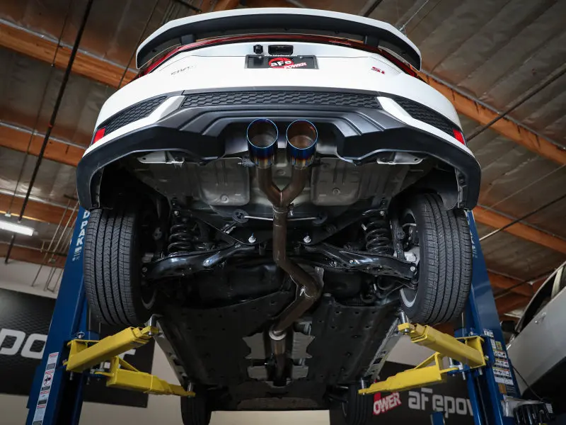 Afe Takeda 2.5In 304Ss Cat-Back Exhaust System 17-20 Honda Civic Si Coupe L4-1.5L (T) - Bl Flame Tip 2