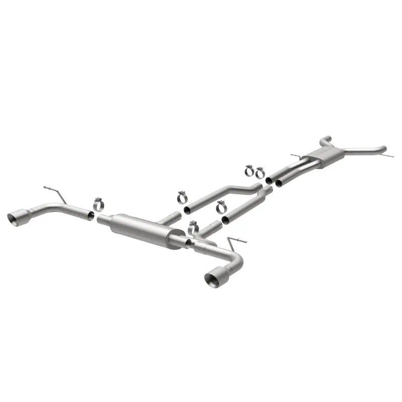 Magnaflow 07 Audi Q7 V8 4.2L Dual Split Rear Exit Stainless Cat-Back Perf Exhaust 2