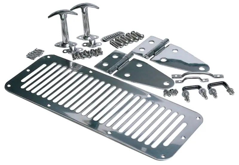 Rampage 1978-1983 Jeep Cj5 Hood Set - Stainless 1