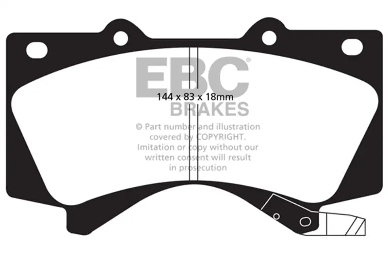Ebc 08+ Lexus Lx570 5.7 Ultimax2 Front Brake Pads 1