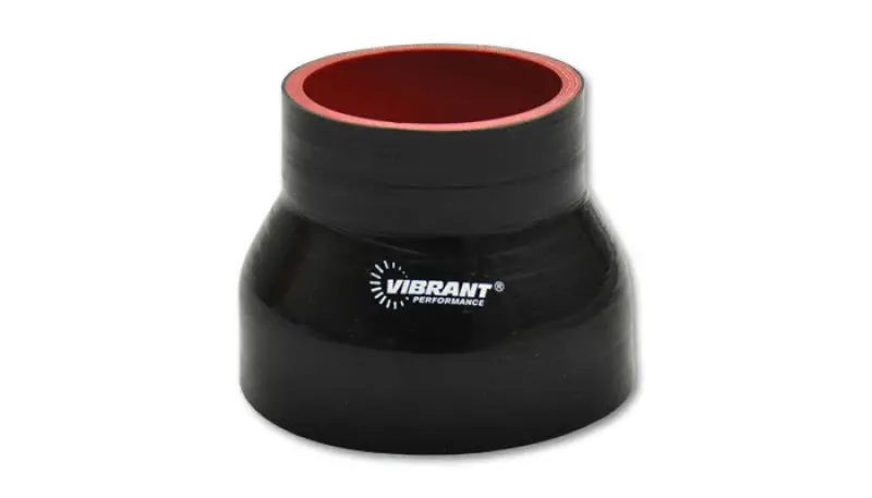 Vibrant 4 Ply Reducer Coupler 4In Id X 4.25In Id X 4.5In Long - Black 1
