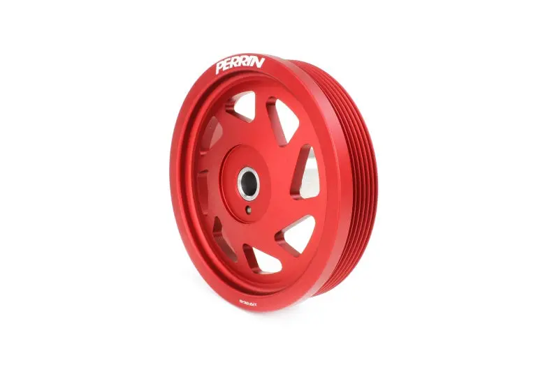 Perrin 22-26 Subaru Wrx/Brz & Toyota Gr86 / 20-25 Fxt/Obxt Lightweight Crank Pulley - Red 1
