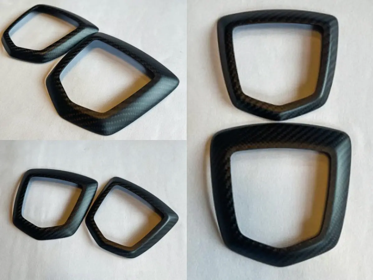 Three Hundred Abarth 124 Spider Carbon Fiber Emblem Covers 2