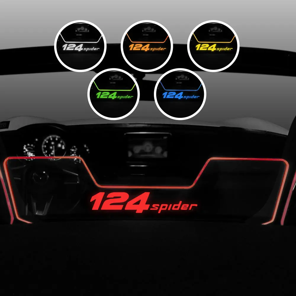 2017+ Fiat 124 Spider Wind Restrictor Deflector - Etched & Illuminated 1