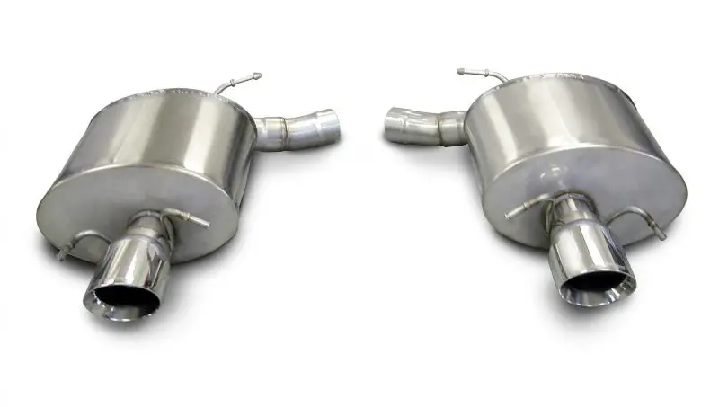 Corsa 2009-2014 Cadillac Cts Sedan V 6.2L V8 Polished Sport Axle-Back Exhaust 1