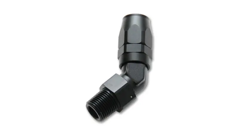 Vibrant -6An Male Npt 45Degree Hose End Fitting - 1/4In Npt 1