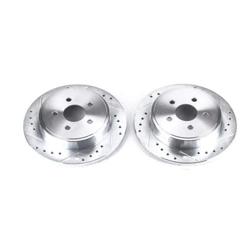 Power Stop 03-07 Chrysler Pt Cruiser Rear Evolution Drilled & Slotted Rotors - Pair 1