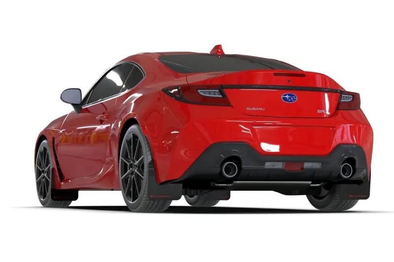 Rally Armor 22-26 Subaru Brz / Toyota Gr86 Black Ur Mud Flap W/White Logo 2