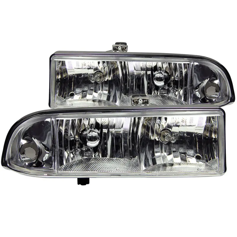 Anzo 1998-2005 Chevrolet S-10 Crystal Headlights Chrome 1