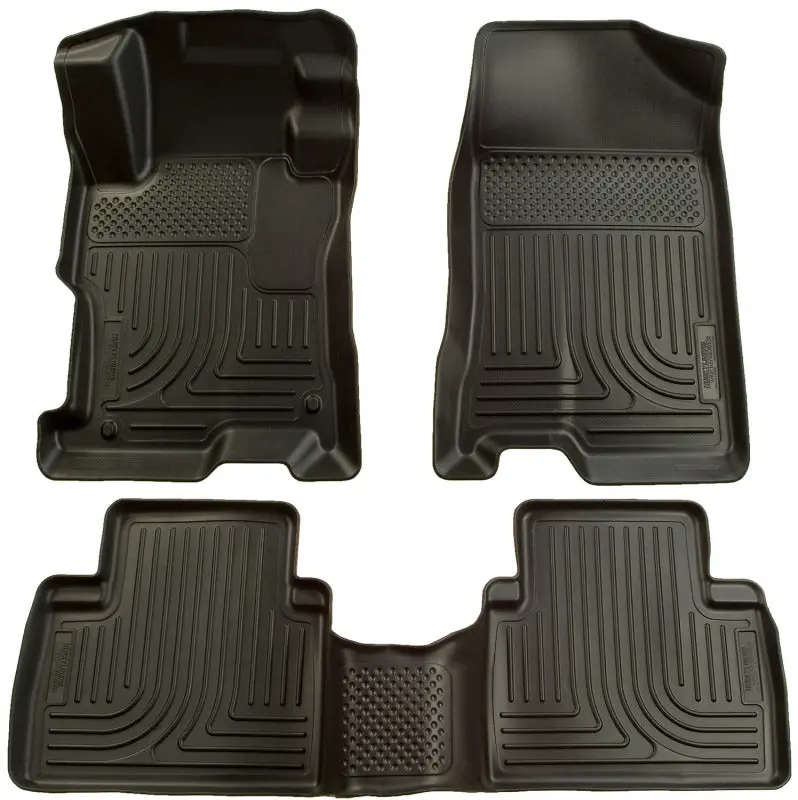 Husky Liners 07-12 Nissan Altima (Non-Hybrid) Weatherbeater Combo Black Floor Liners (1Pc. 2Nd Row) 1