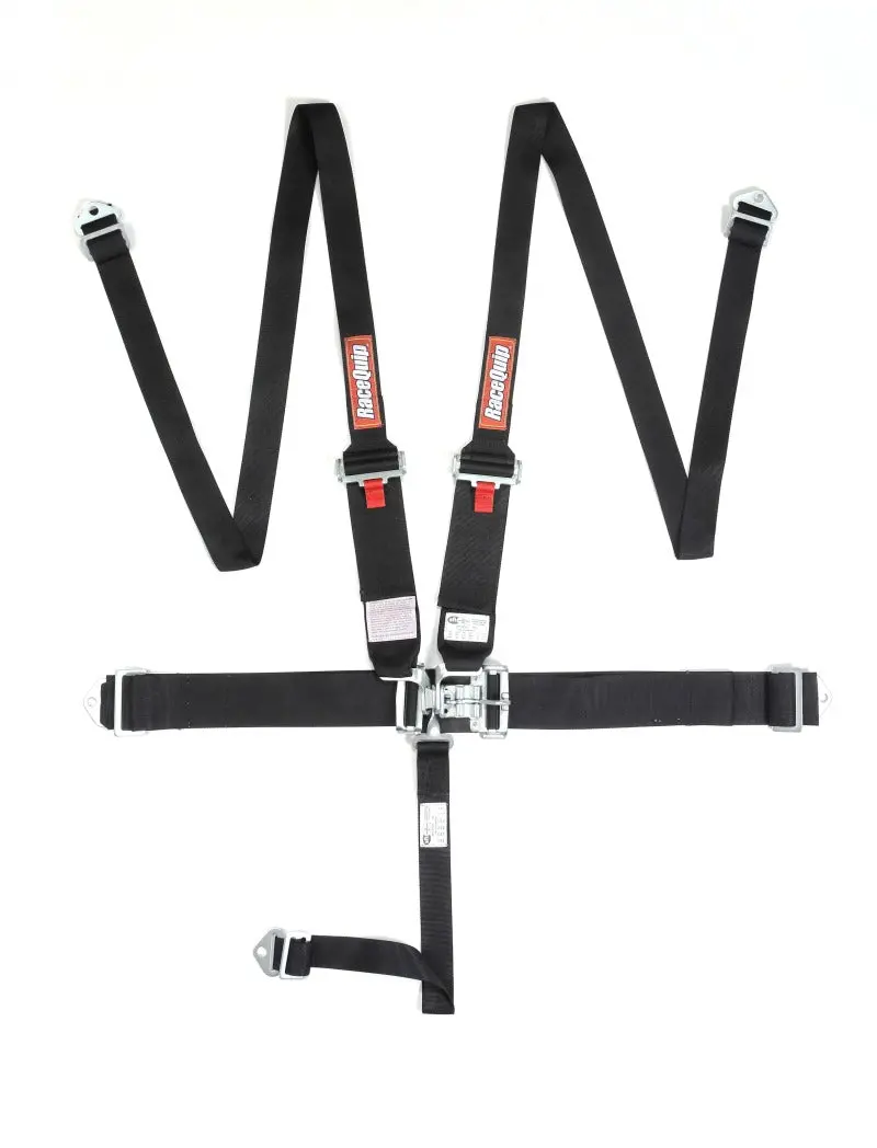 Racequip Black L & L 5Pt Hnr Seat Belt 1