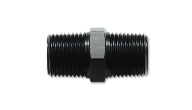 Vibrant 1/4In Npt X 1/4In Npt Straight Union Pipe Adapter Fitting - Aluminum 1