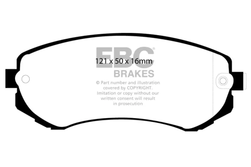 Ebc 89-94 Nissan Skyline (R32) 1.8 Redstuff Front Brake Pads 1