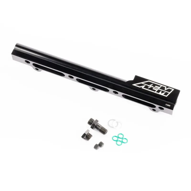 Aem 94-01 Integra Black Fuel Rail 1