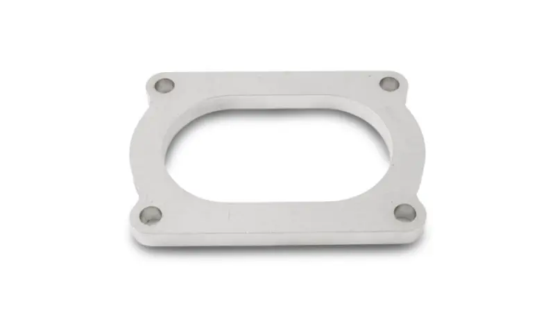 Vibrant T304 Ss 4 Bolt Flange For 3.5In O.D. Oval Tubing 1