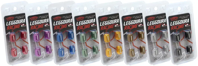 Project Kics Leggdura Racing Valve Cap Set Black 1