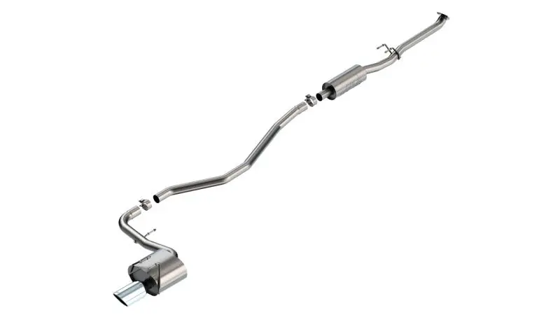 Borla 22-24 Honda Civic Sport 2.25In S-Type Cat Back 4In Tip - Bright Chrome 1
