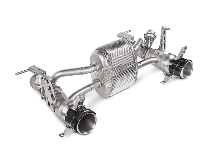 Akrapovic 16-17 Ferrari 488 Gtb/488 Spyder Slip-On Line (Titanium) W/ Carbon Tips 1