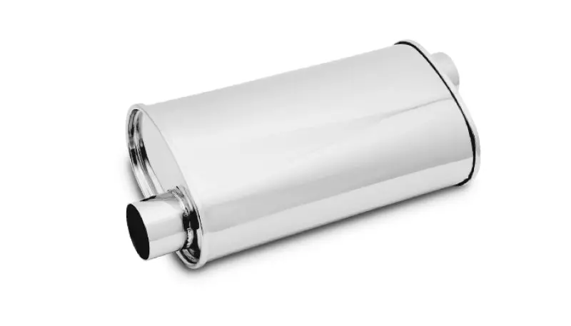Vibrant Streetpower Oval Muff 5In X 9In X 15In Long Body 3In Inlet I.D. X 3In Outlet Offset-Offset 1