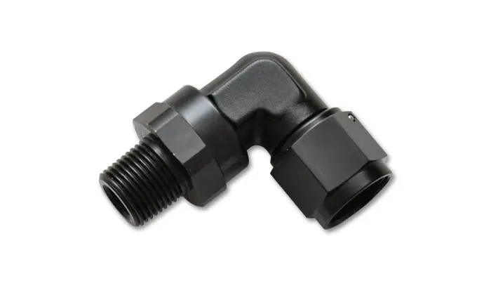 Vibrant -8An To 1/4In Npt Female Swivel 90 Degree Adapter Fitting 1