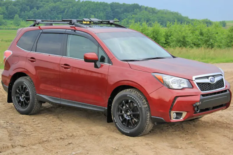 Rally Armor 14-18 Subaru Forester Black Mud Flap W/ Grey Logo 2