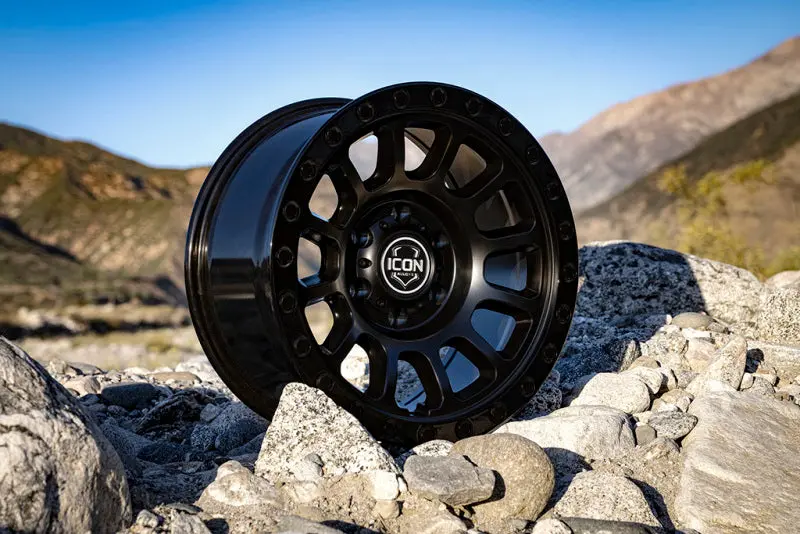 Icon Hulse 18X9 8X6.5 12Mm Offset 5.5In Bs Double Black 2