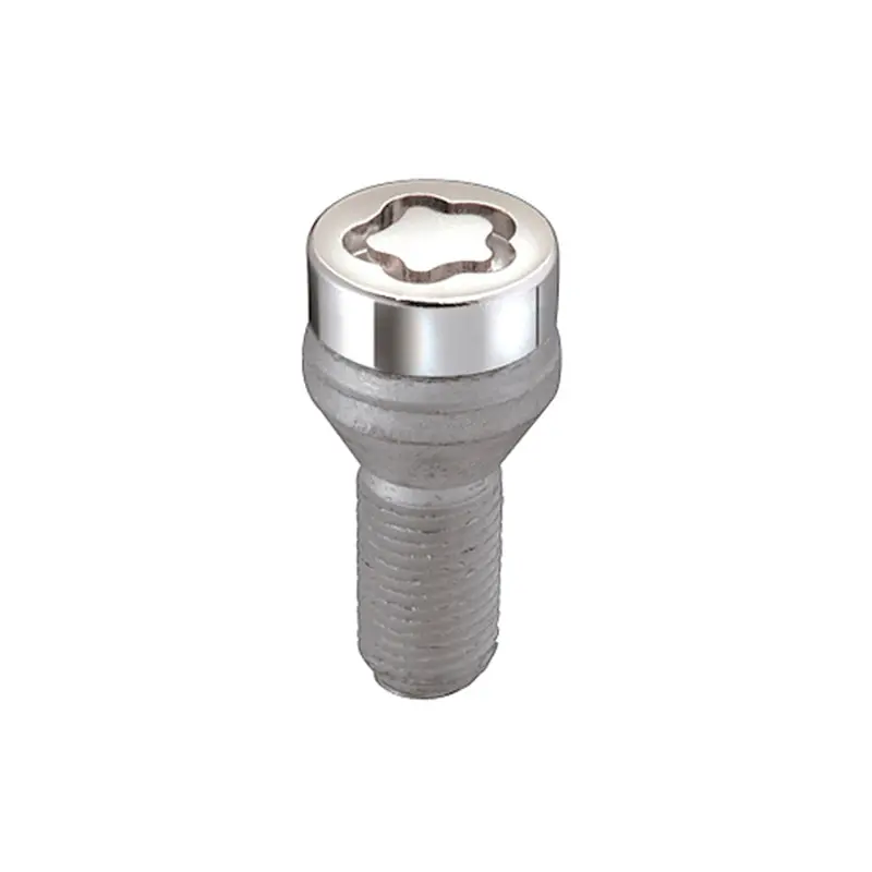 Mcgard Wheel Lock Bolt Set - 4Pk. (Cone Seat) M12x1.25 / 19Mm Hex / 25.6Mm Shank Length - Chrome 1