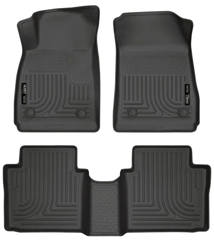 Husky Liners 14 Chevrolet Impala Weatherbeater Black Front & 2Nd Seat Floor Liners 1