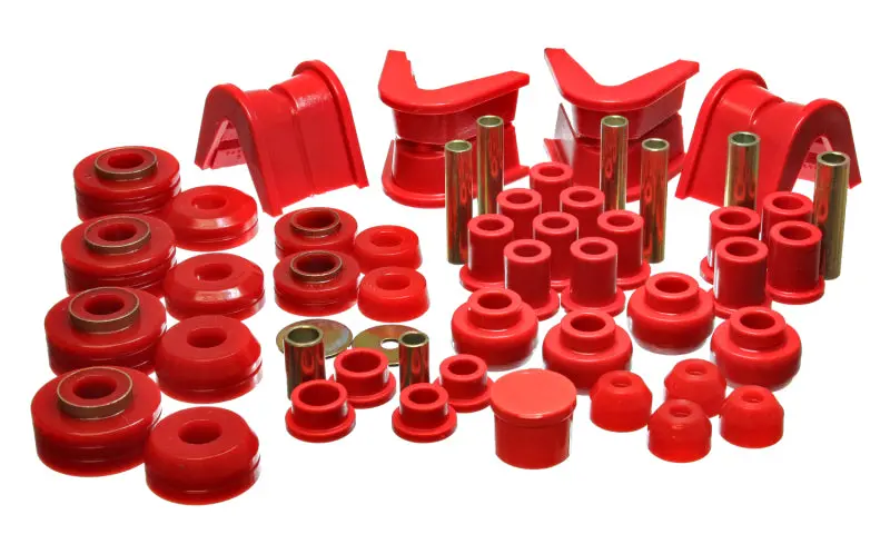 Energy Suspension 73-79 Ford F-150 Pickup 4Wd Red Hyper-Flex Master Bushing Set 1