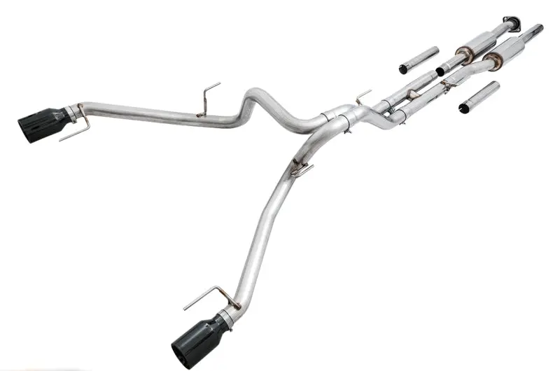 Awe Tuning 2017+ Ford Raptor 0 Fg Performance Exhaust System - W/ Diamond Black Tips 1