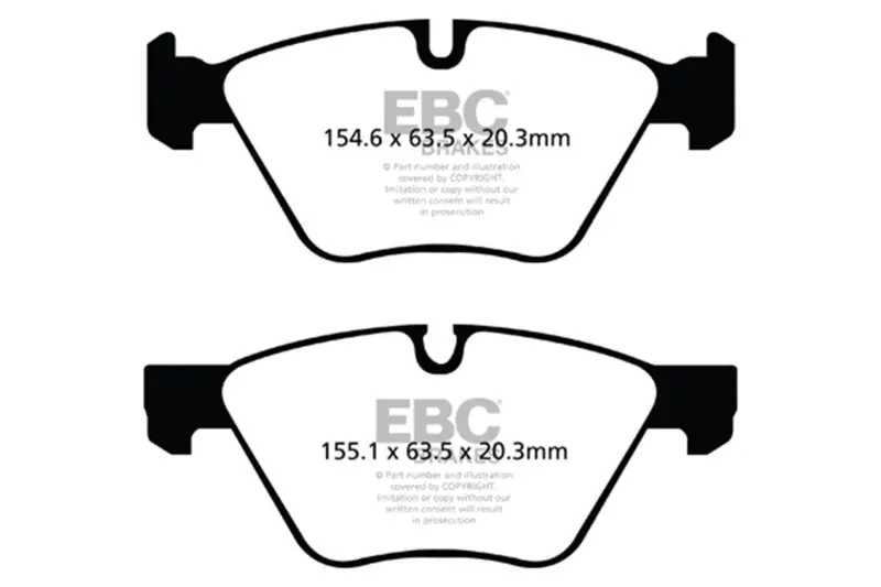 Ebc 09+ Bmw Z4 3.0 (E89) Redstuff Front Brake Pads 1