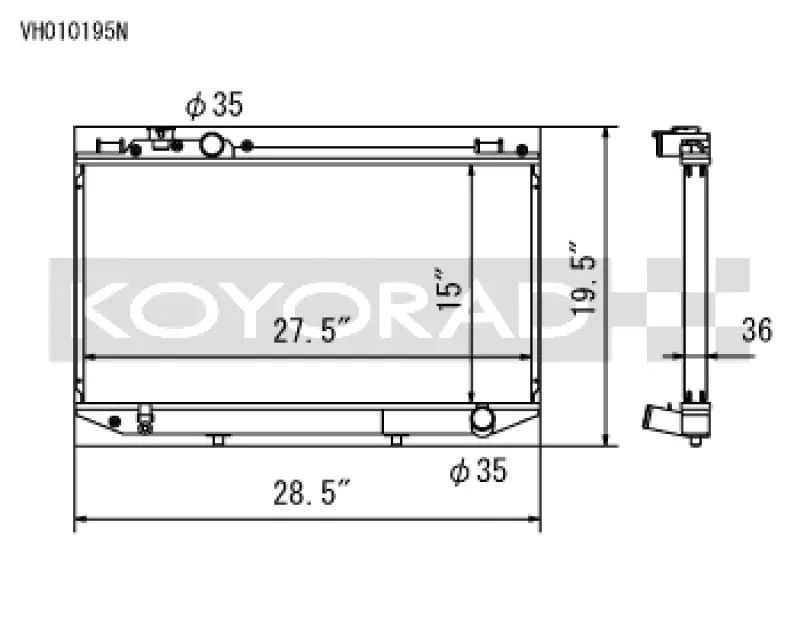Koyo 89-92 Toyota Cressida 3.0L I6 Manual Only 1