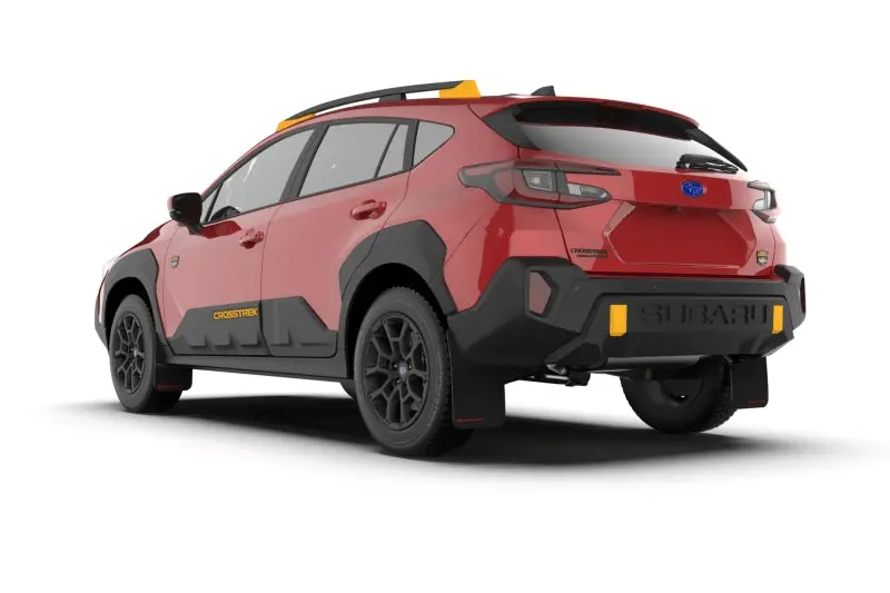 Rally Armor 24-26 Subaru Crosstrek (Wilderness Only) Black Ur Mudflap W/Wild-Orange Logo No Drill Re 2