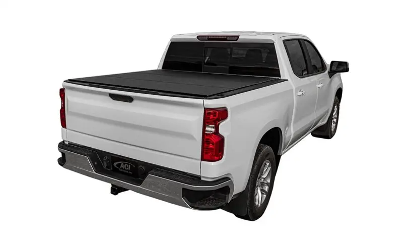 Access Lomax Tri-Fold Cover 16-20 Toyota Tacoma 6In Box Split Rail - Black Urethane 1